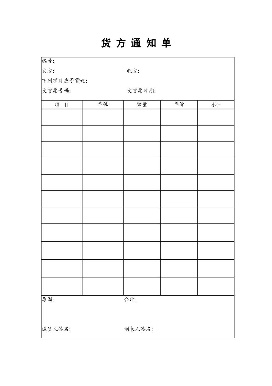 9.货方通知单.doc_第1页