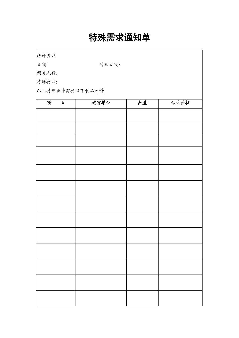 30.特殊需求通知单.doc_第1页
