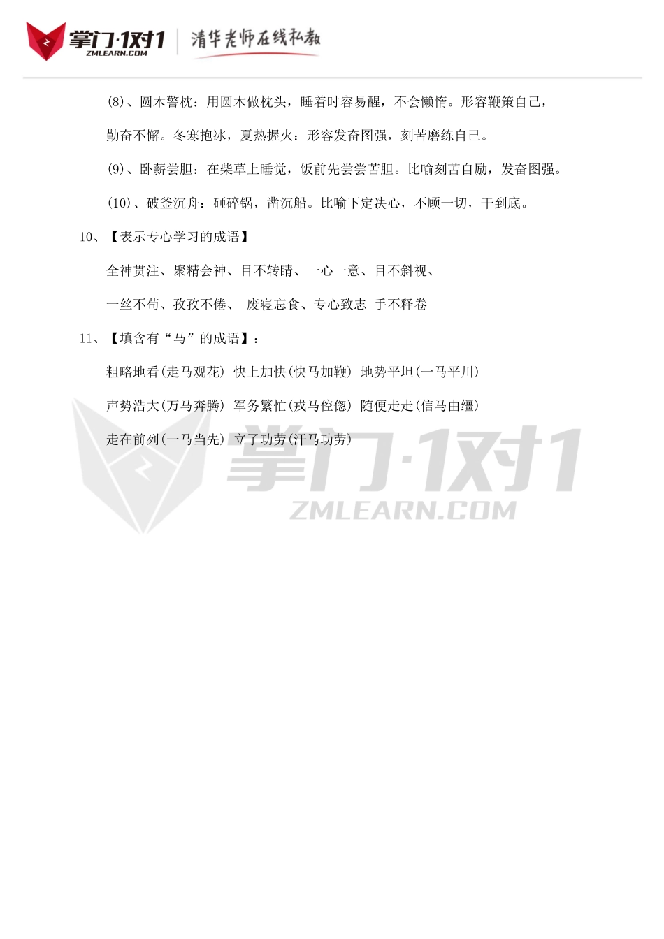 小升初知识点专项复习：成语分类.doc_第3页