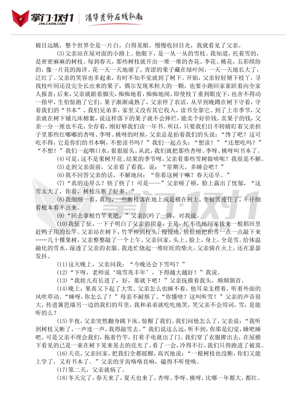 小升初知识点专项复习：模拟试题.doc_第3页