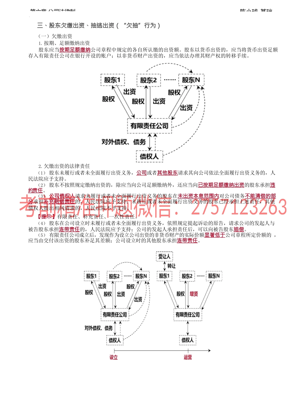第42讲_股东欠缴出资、抽逃出资.docx_第1页