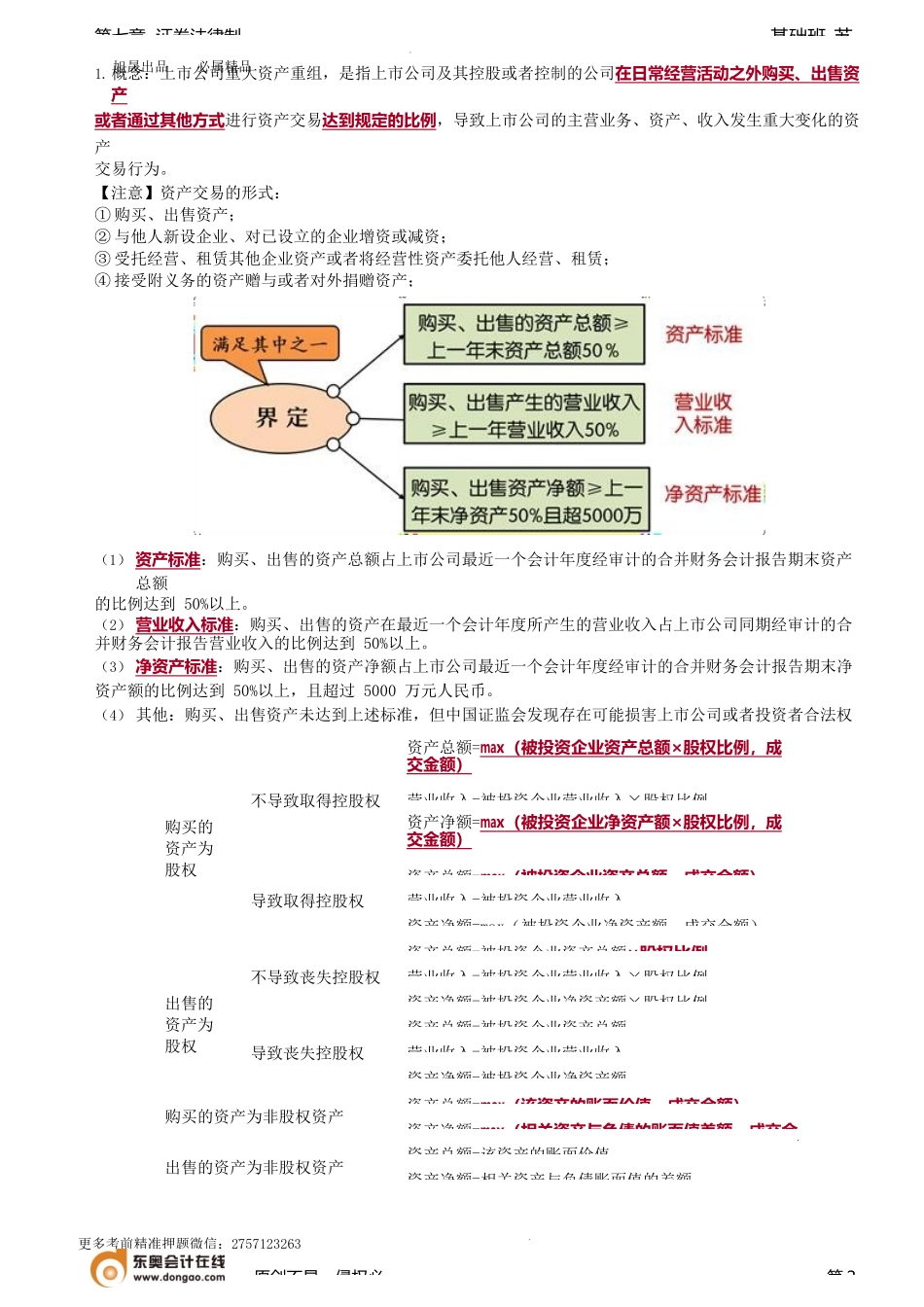 第71讲_特殊类型收购（2）、重大资产重组的基本规定（1）.docx_第2页