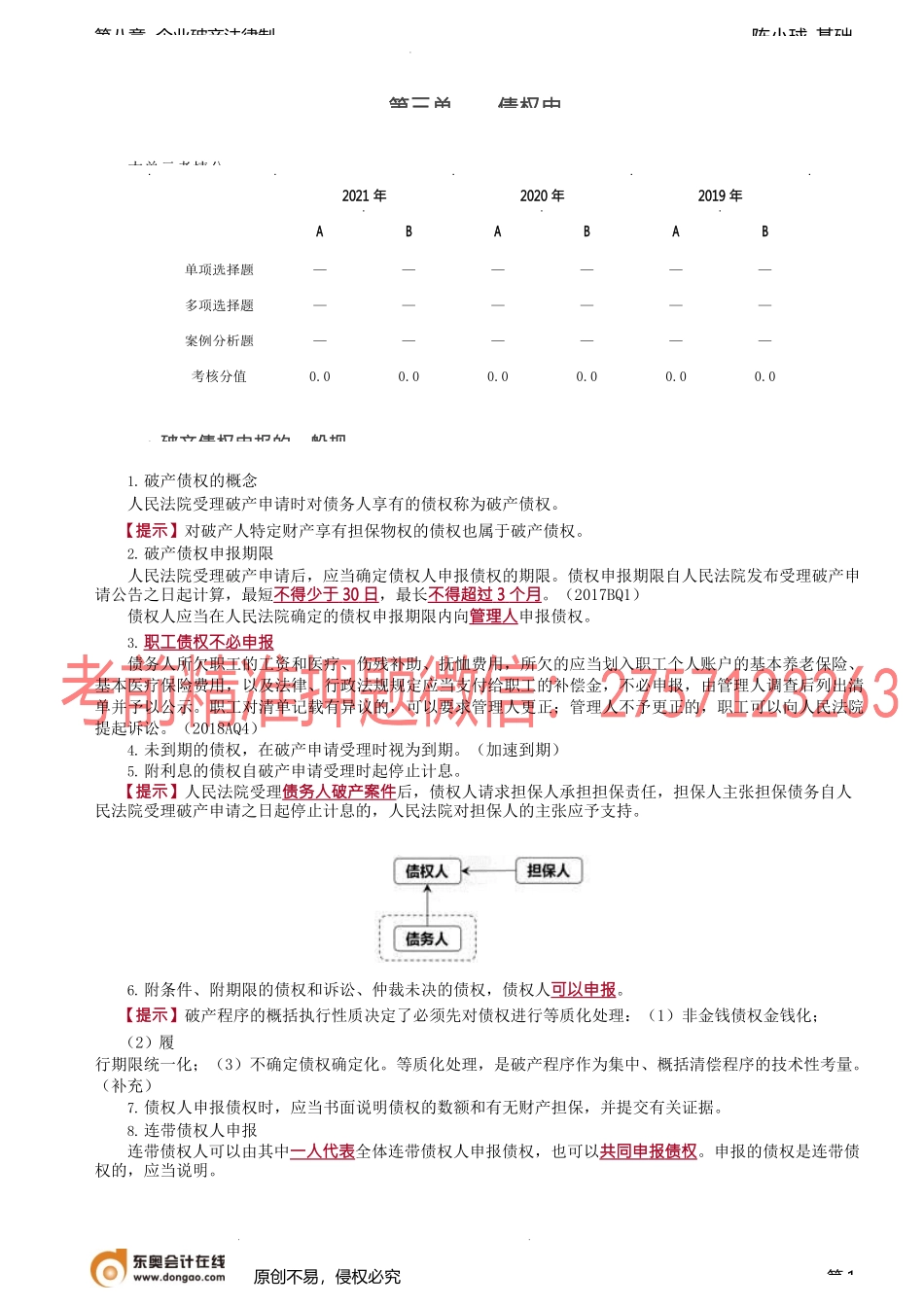 第77讲_破产债权申报的一般规则、破产债权申报的特别规定.docx_第1页
