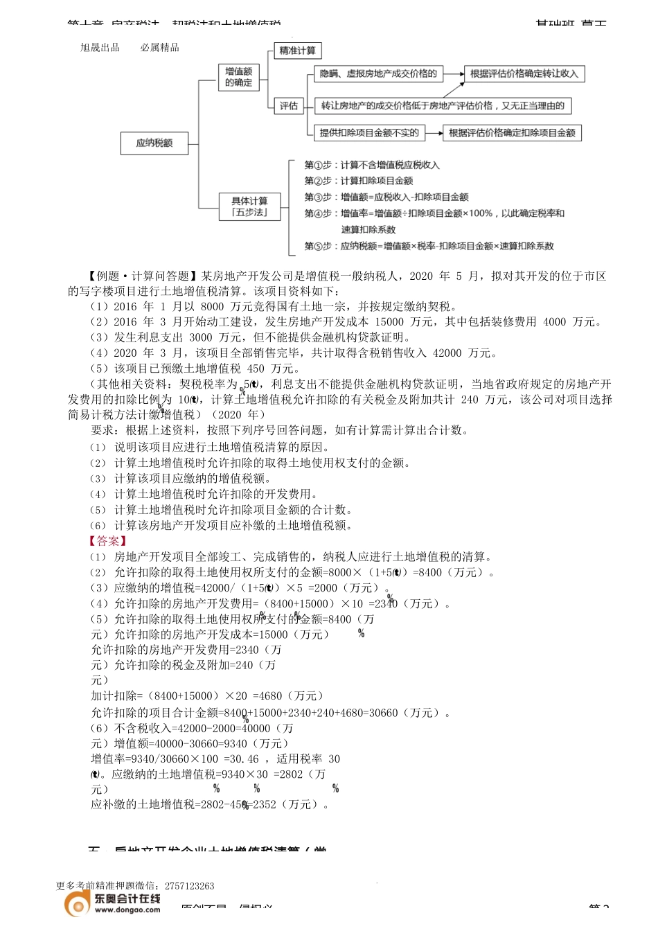 第81讲_应纳税额的计算、房开企业土地增值税清算、税收优惠、征收管理.docx_第2页