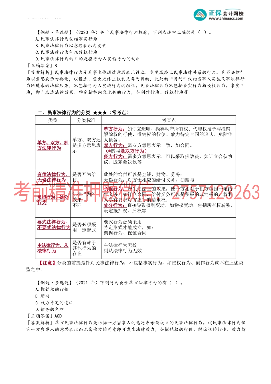 第0201讲　民事法律行为的概念、分类、意思表示.docx_第2页