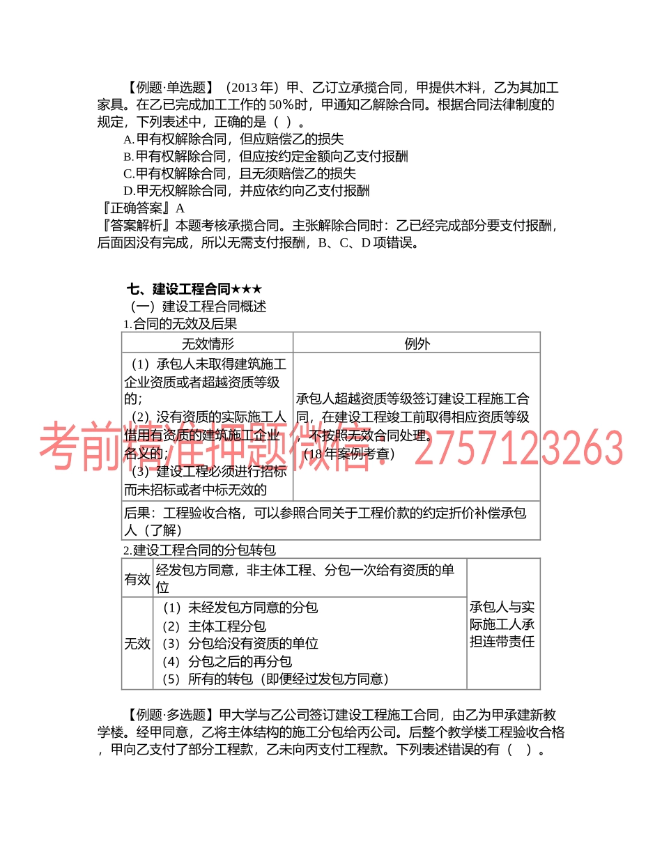 第0416讲　承揽合同、建设工程合同、委托合同与行纪合同.docx_第1页