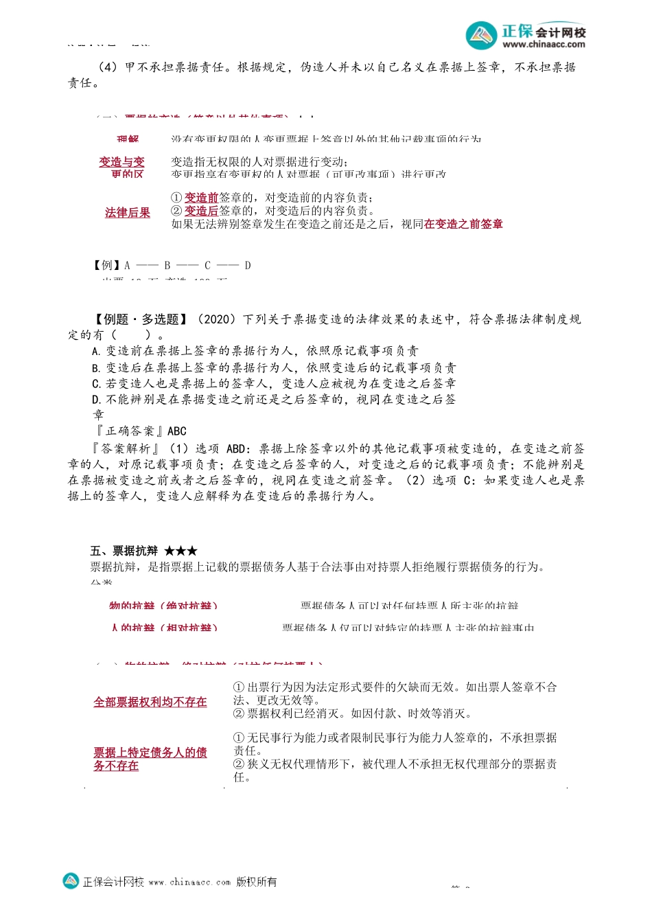 第0905讲　票据的伪造和变造、票据抗辩_create.docx_第2页