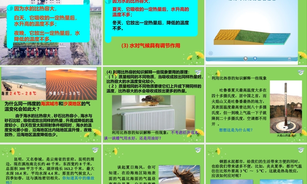 第十三章内能第3节比热容.ppt