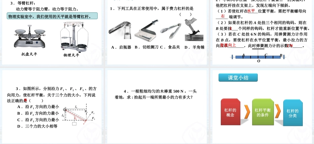 第十二章_第1节_杠杆.ppt