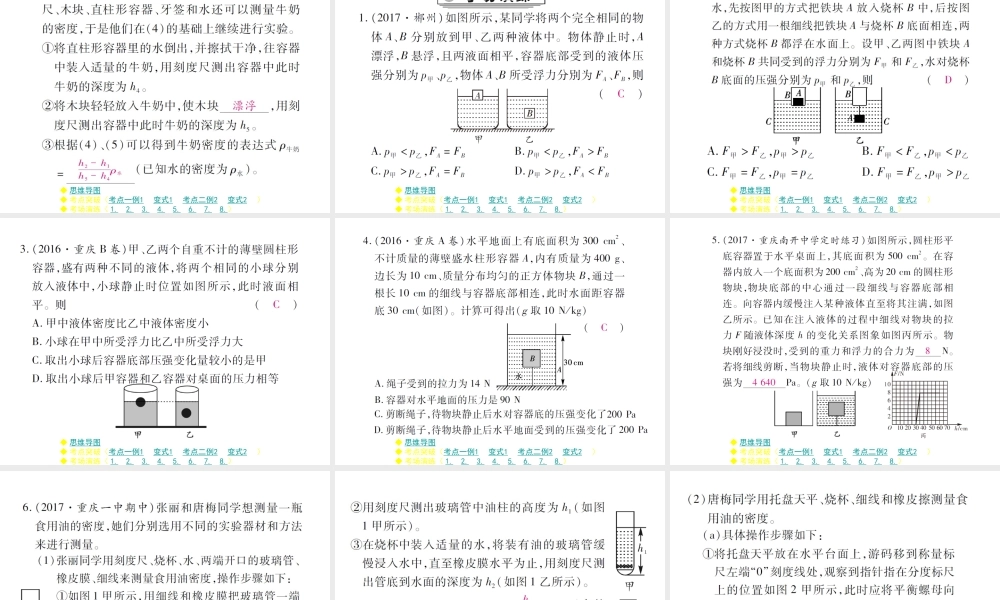 第十一讲 浮力及其应用 第二课时.ppt