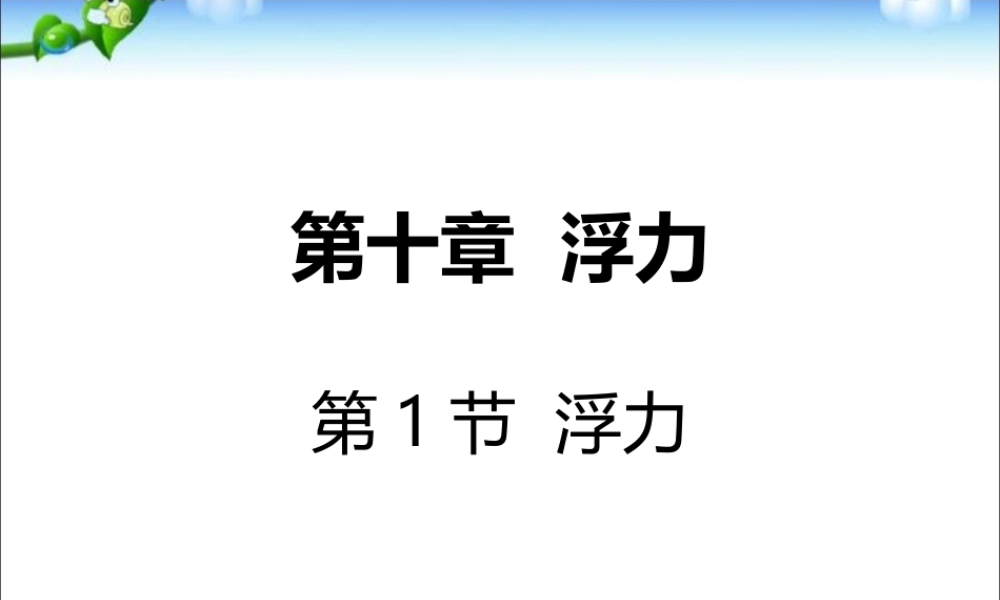 第十章_浮力_第1节_浮力.ppt