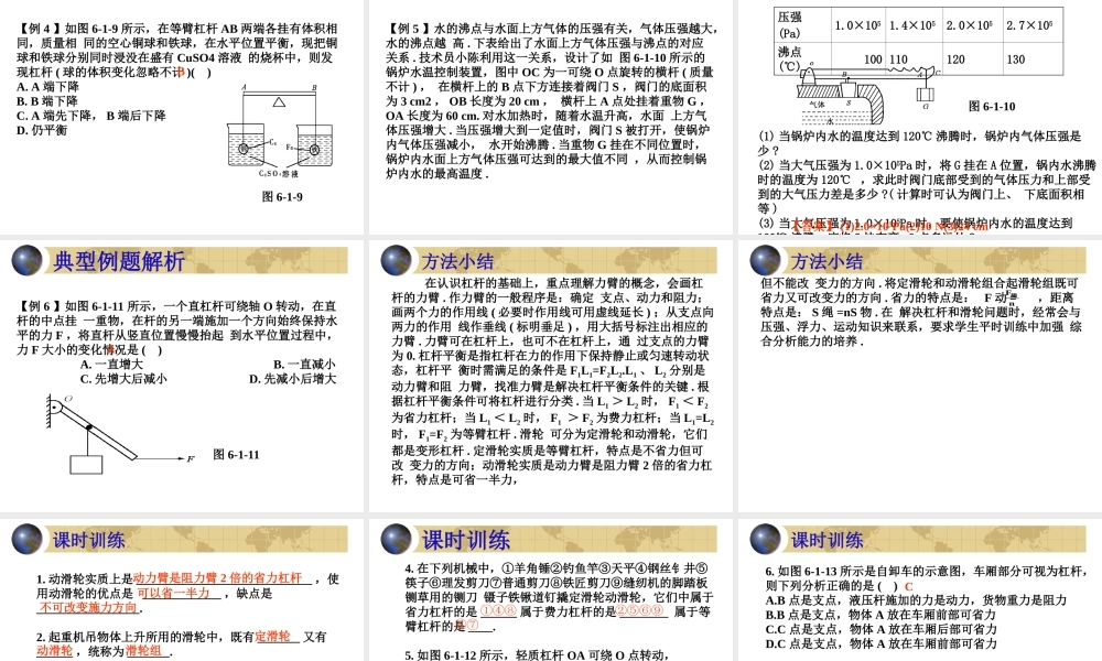 广东省2018届中考物理名师课件：简单机械 (共33张PPT).ppt