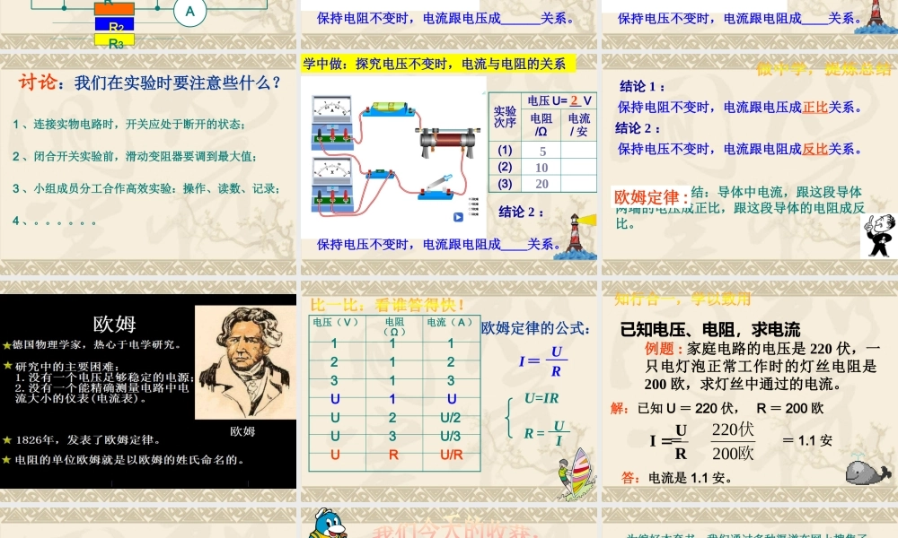 广东省2018届中考物理名师课件：欧姆定律.pptx