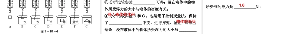 广东省2018年中考物理总复习课件：第一部分教材梳理 第十章 浮力(共53张PPT).ppt