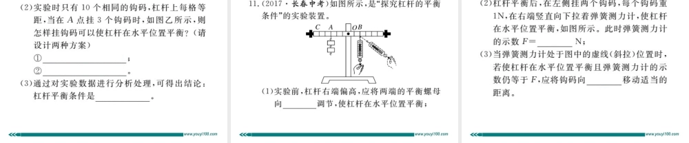 寒假复习10第1讲杠杆滑轮.pptx