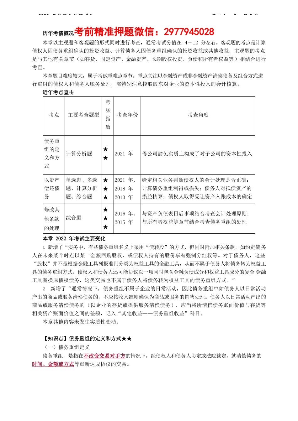 讲义_会计_基础精讲_郭建华_第21章　债务重组_create.docx_第1页