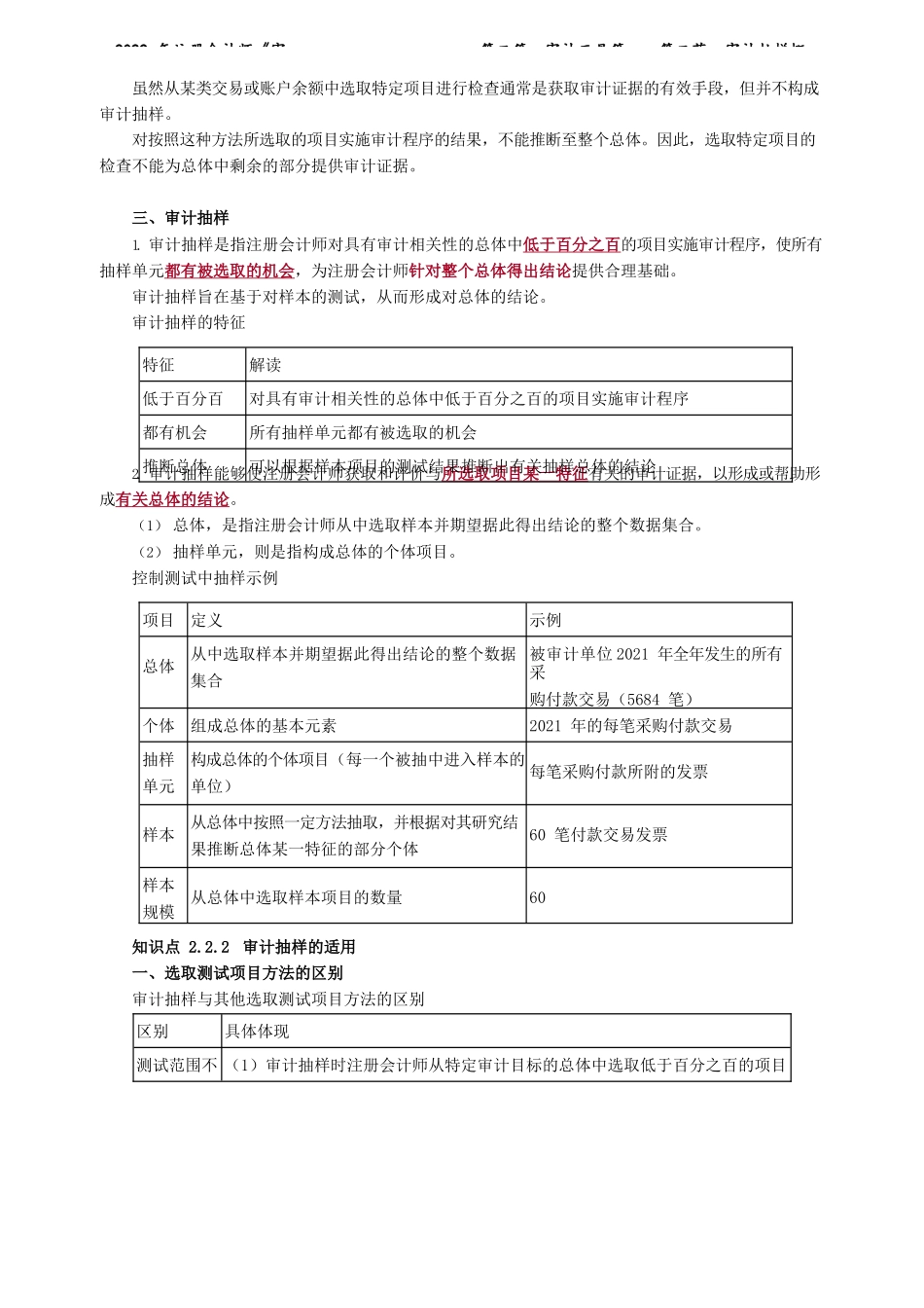 讲义_审计_基础精讲_陈　楠_第二篇　审计工具篇——第二节　审计抽样概述_create.docx_第2页