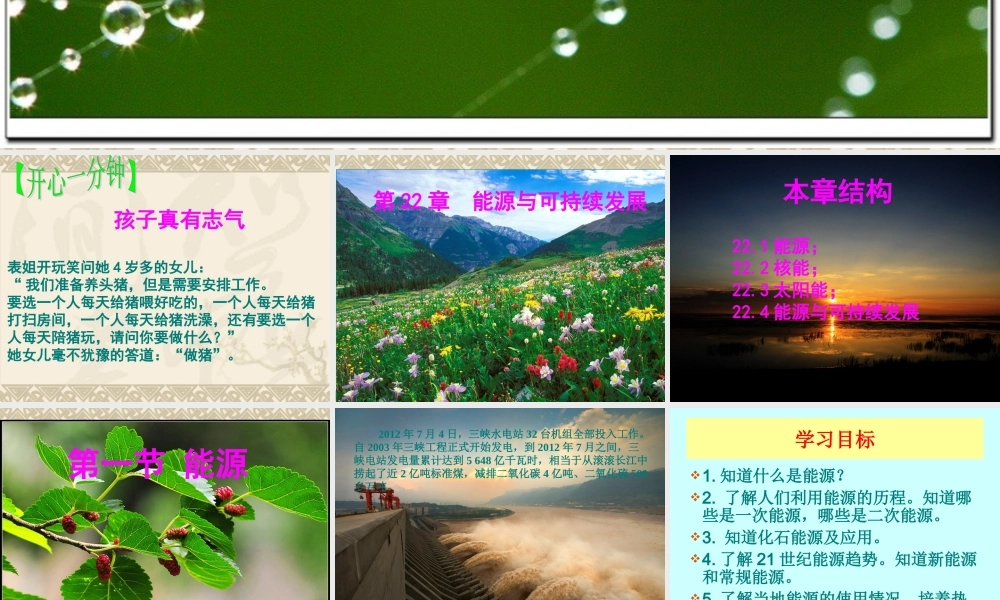 九年级物理第22章能源与可持续发展全章课件.ppt