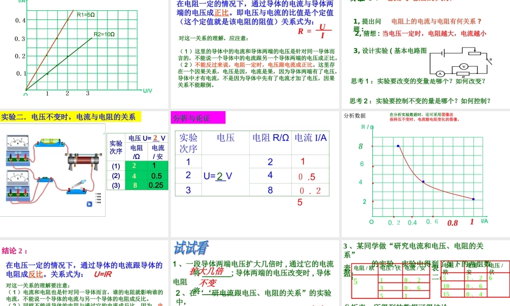 九年级物理第十七章欧姆定律单元复习课件_马中义.ppt