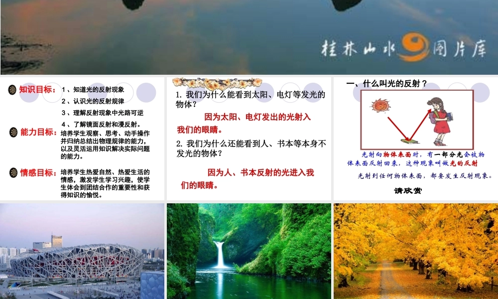 人教版1《4.2光的反射》ppt课件.ppt