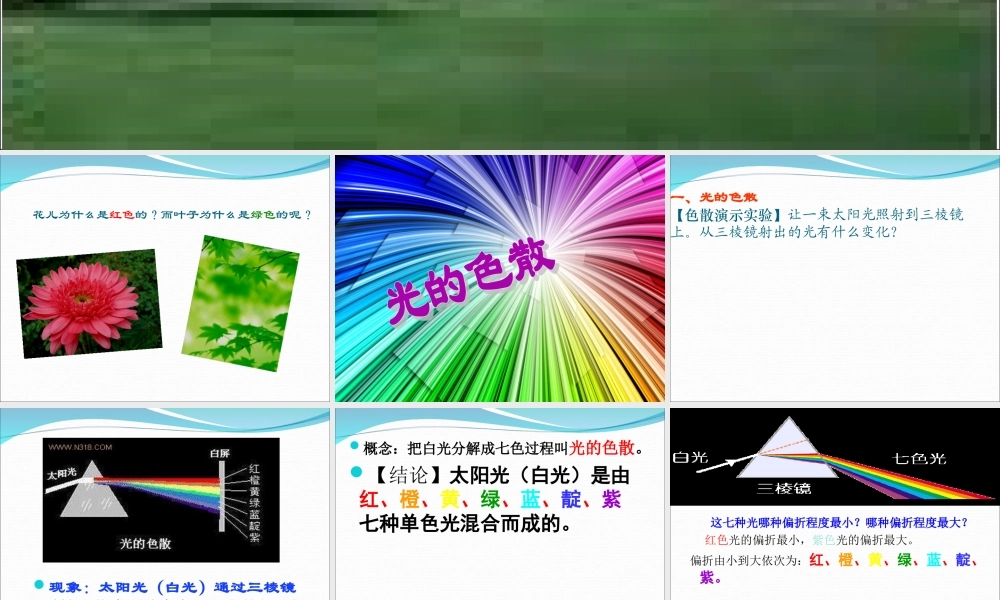 人教版《4.5光的色散》ppt课件.ppt