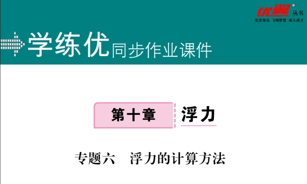 专题六浮力的计算方法.pptx