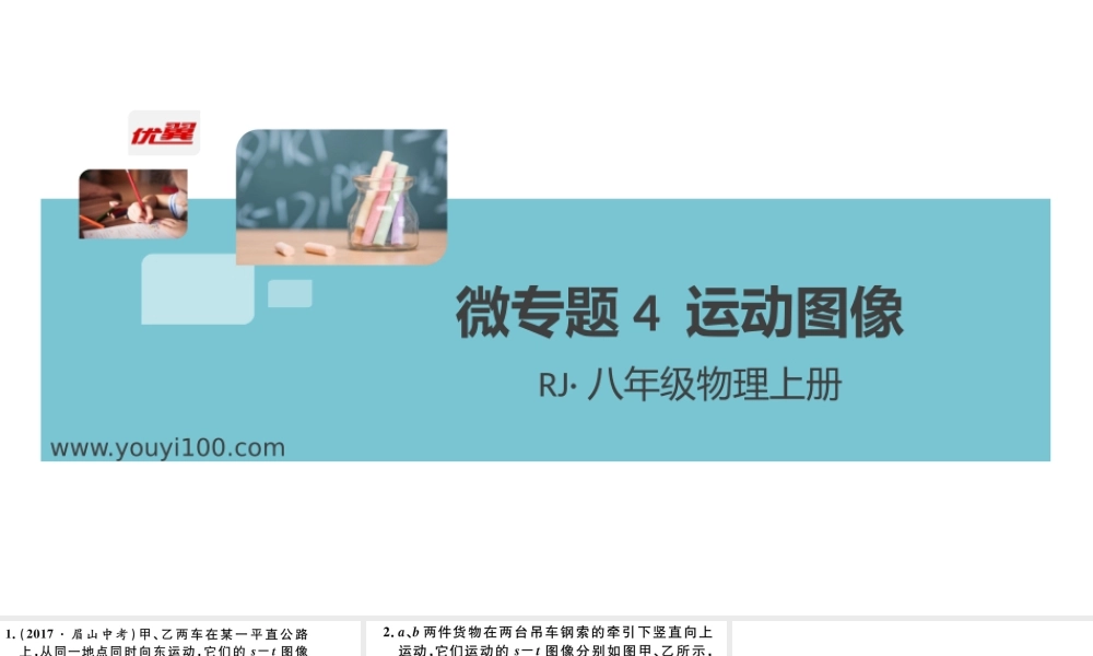 微专题4 运动图像.pptx