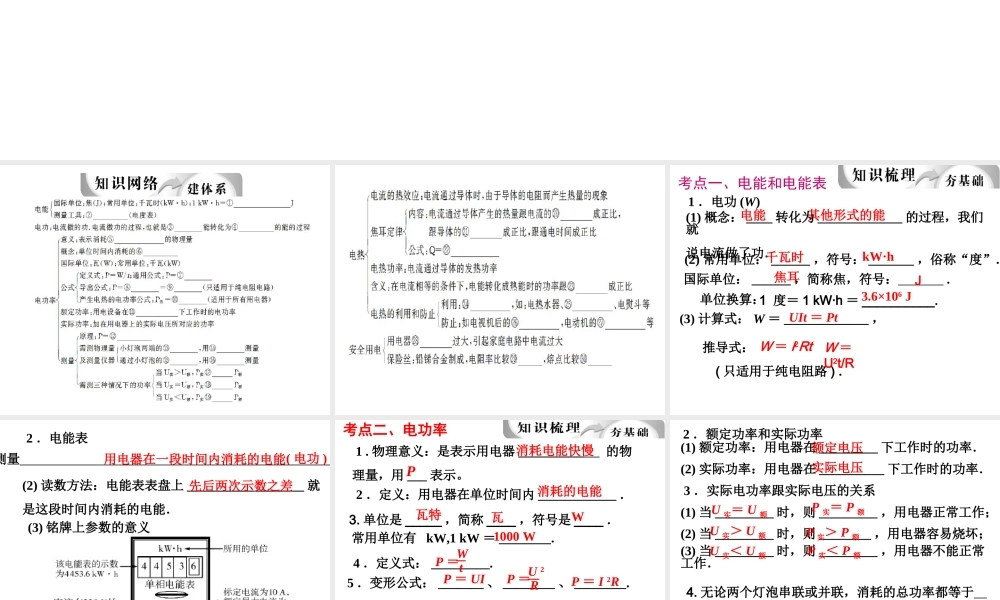 中考物理总复习课件《电功率》.ppt