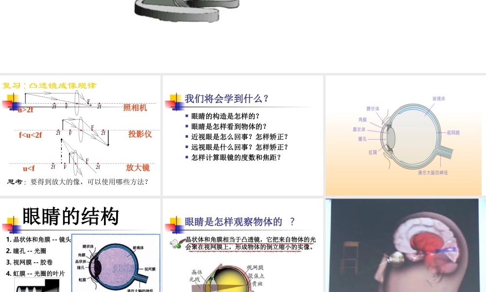 新人教版八年级物理上册《5.5显微镜和望远镜》课件(1).ppt