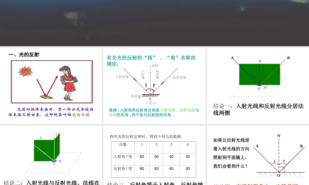 新人教版八年级物理上册《4.2_光的反射》课件(11).ppt