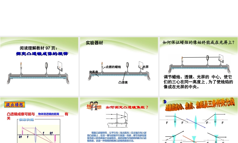 新人教版凸透镜成像规律课件(超好用优秀课件).ppt