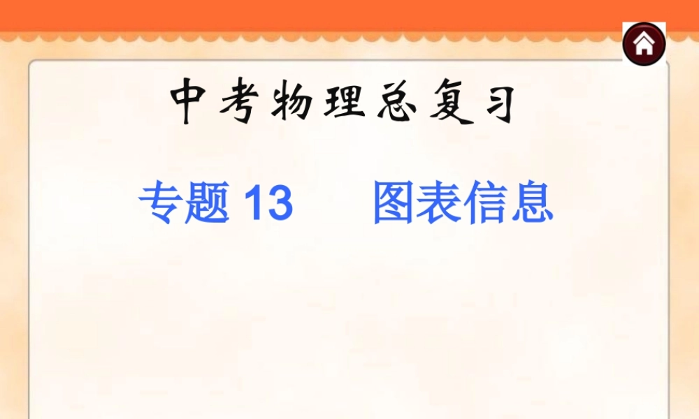 中考物理专题复习《专题13_图表信息》ppt课件.ppt