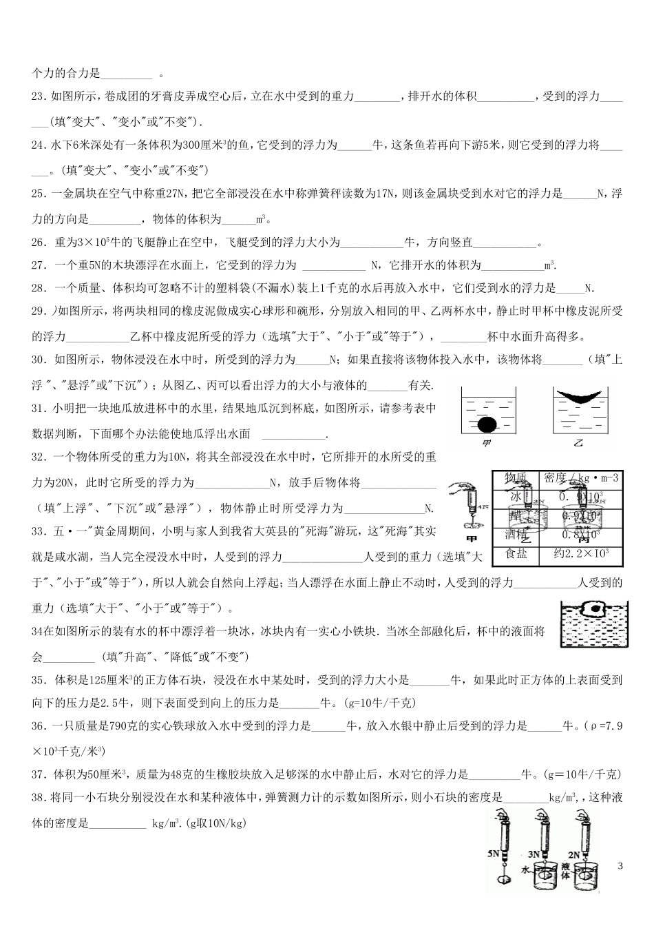 中考复习浮力经典练习题带答案.doc_第3页