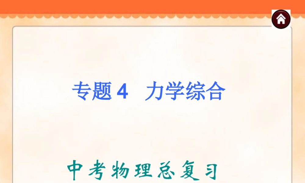 中考物理专题复习《专题4_力学综合》ppt课件.ppt