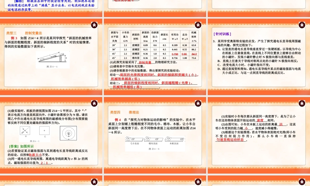 中考物理专题复习《专题14_科学方法》ppt课件.ppt