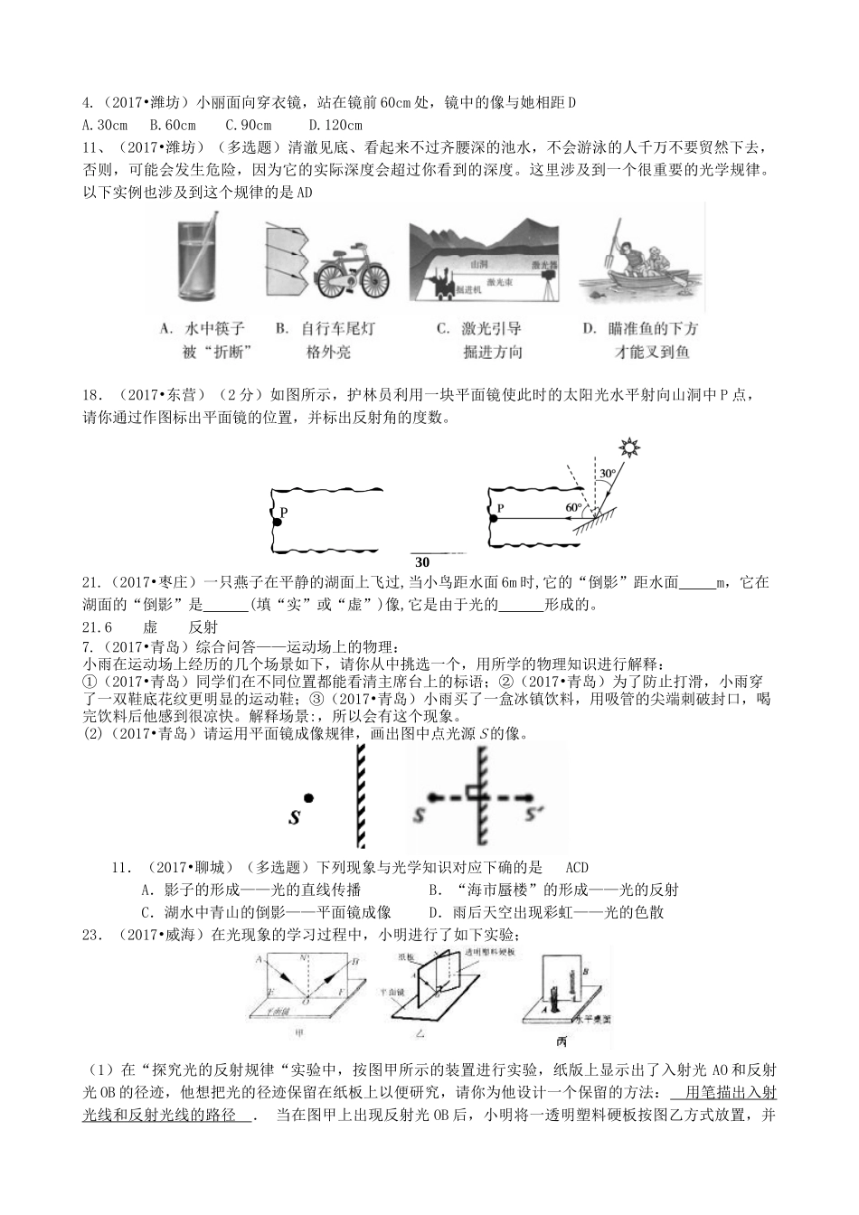 专题4 光现象.docx_第1页