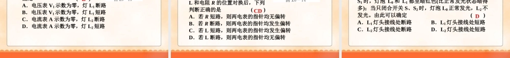 中考物理专题复习《专题6_电路故障问题》ppt课件.ppt