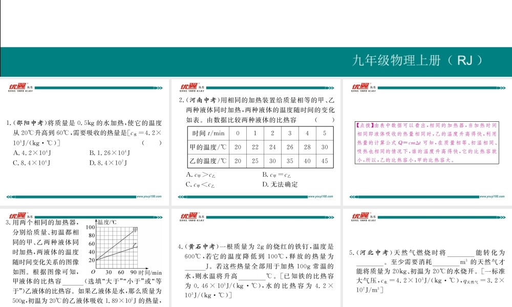 专题一热学的综合计算.pptx