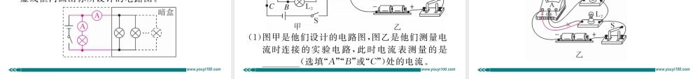 综合训练（一）串、并联电路及其电流规律.pptx