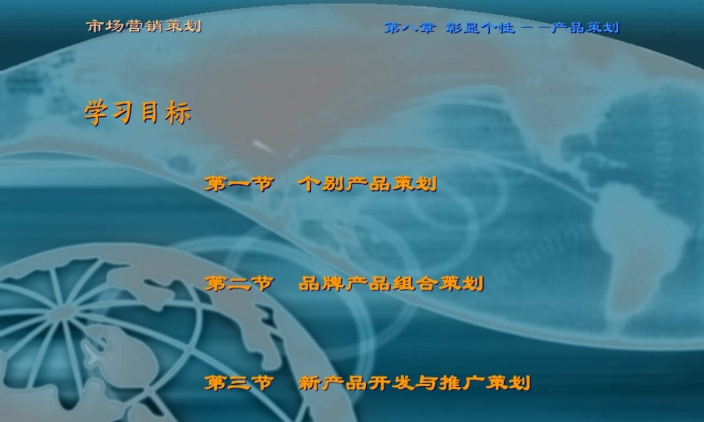 第八章 彰显个性——产品策划.ppt