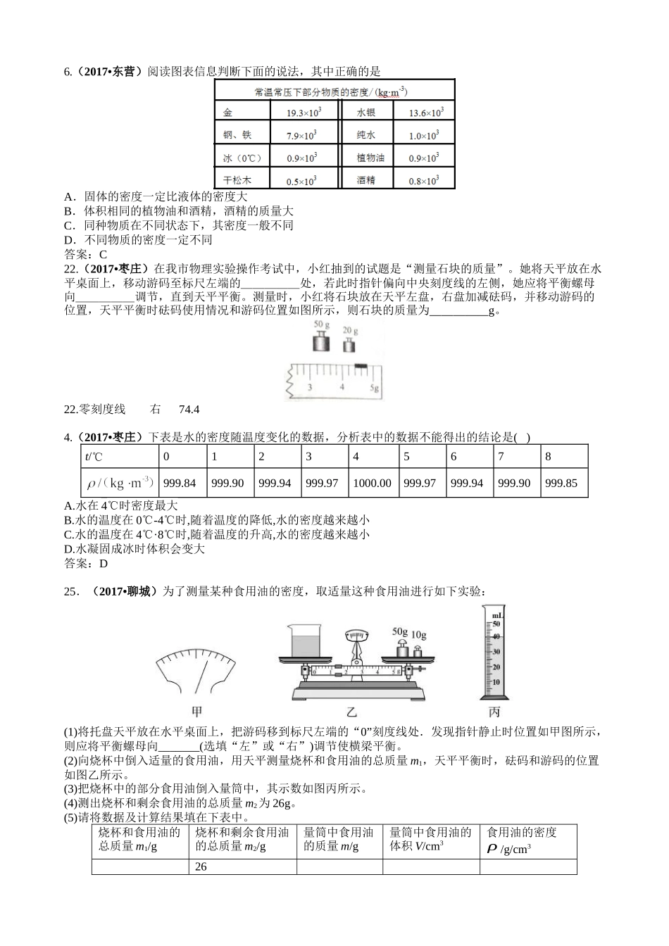 专题6 质量与密度.docx_第1页