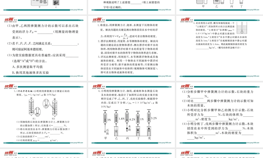 专题五与浮力有关的实验.pptx
