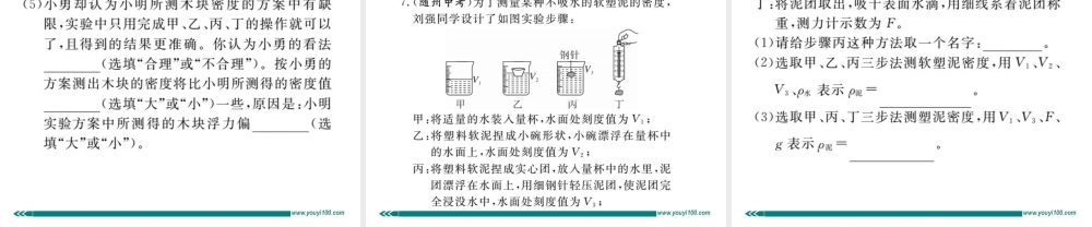 专题五与浮力有关的实验.pptx