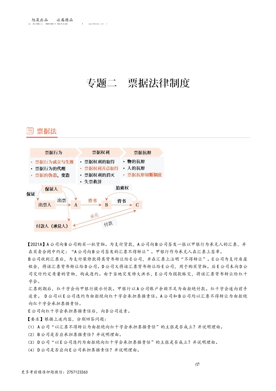 7_专题二 票据法律制度（1）.docx_第1页