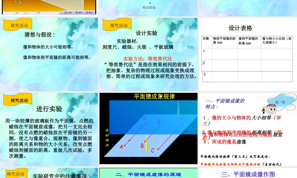 4.3平面镜成像课件_上课用.ppt