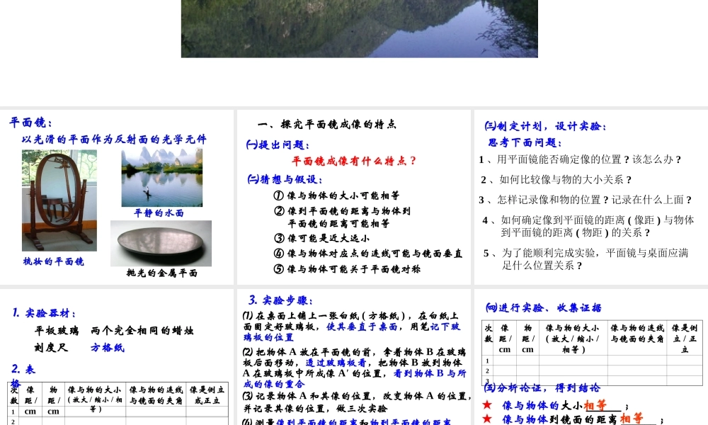 4.3平面镜成像 (1).ppt