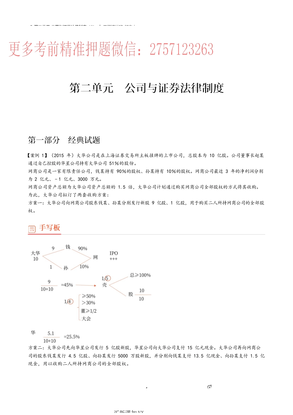 05_第二单元 公司与证券法律制度（1）.docx_第1页
