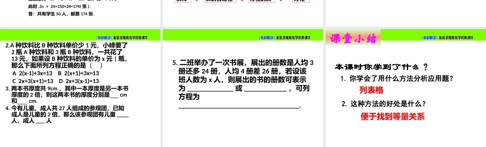 5.5 应用一元一次方程——希望工程义演.pptx