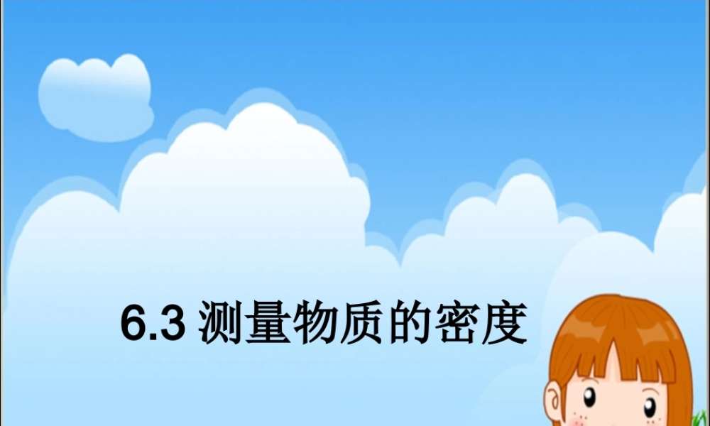6.3测量物质的密度 (1).ppt