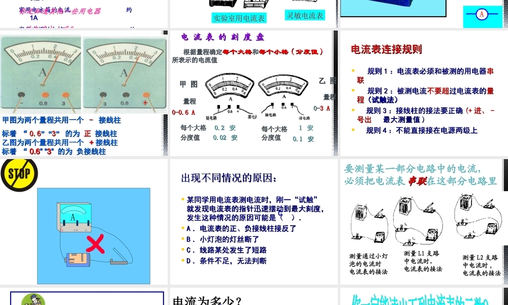 15.5_探究串并联电路中电流的规律_ppt课件v.ppt